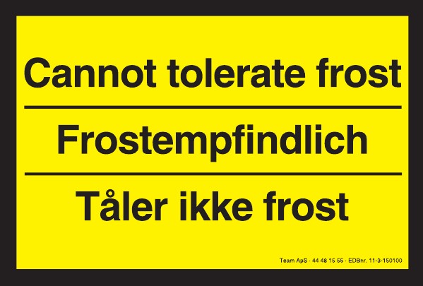 Tåler ikke frost 3 sprog