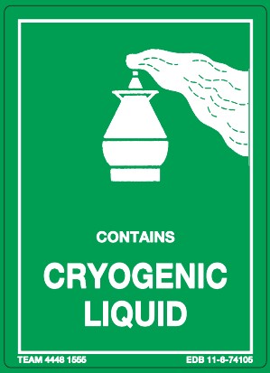 Contains Cryogenic Liquid