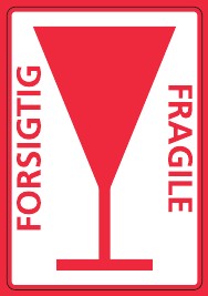 Forsigtig/Fragile + Glas